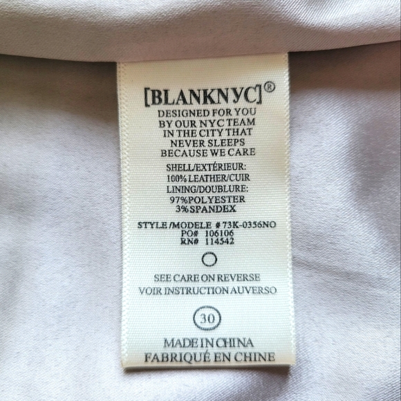 Blank NYC Leather Mini Skirt Taupe 30 L - Picture 8 of 9